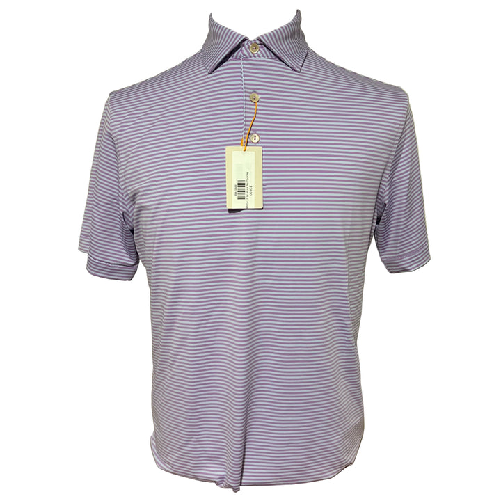 Peter Millar Hales Performance Jersey Polo (w/logo) - Purple Iris - Small - Skorzie