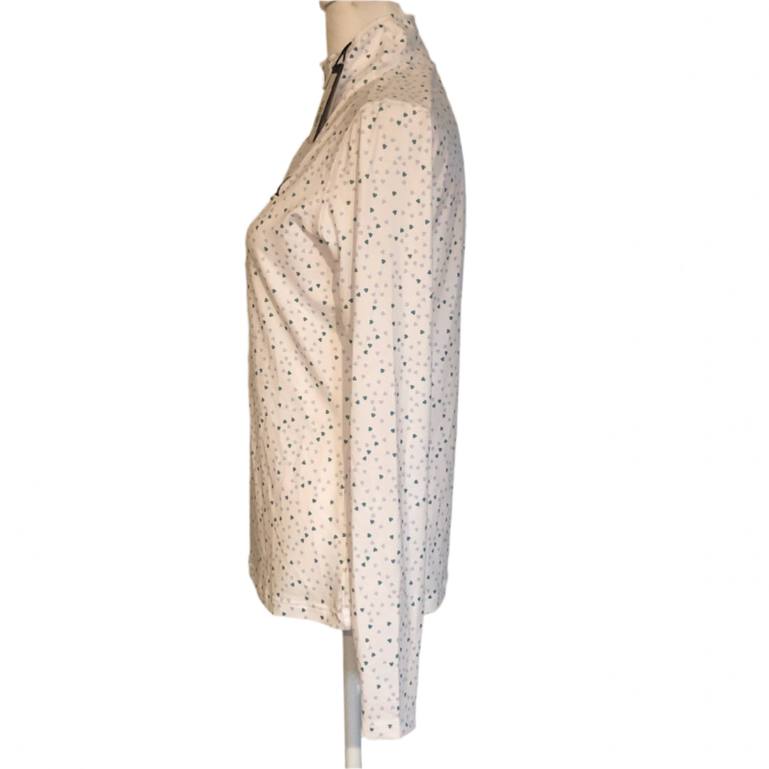 Straight Down Cupid 1/4 Zip (w/ logo) - Sea Green - X-Small - Skorzie