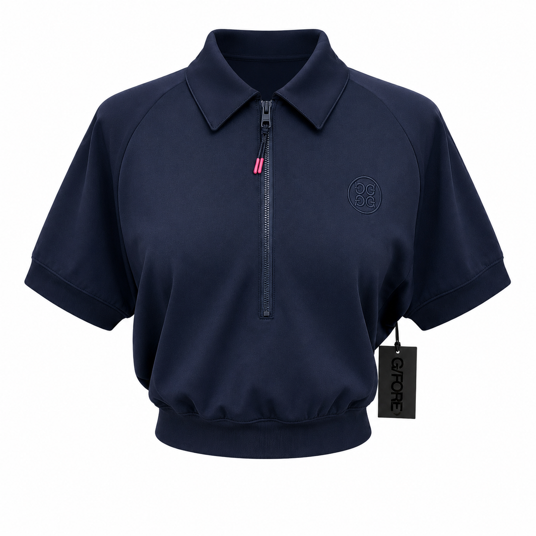 G/FORE Cropped Stretch Scuba 1/2 Zip Polo - Twilight - Small
