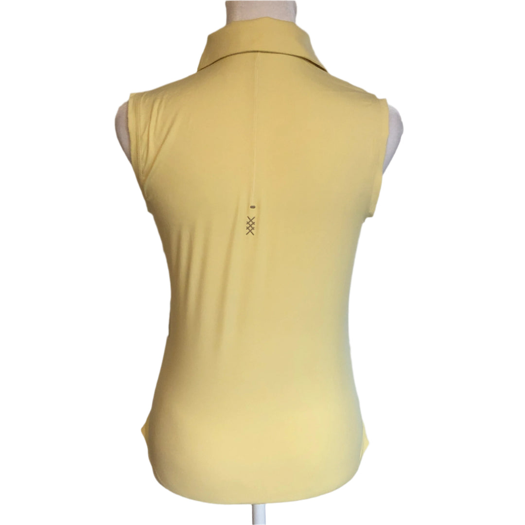 Rhone Course to Court Sleeveless Polo - Yellow - Skorzie
