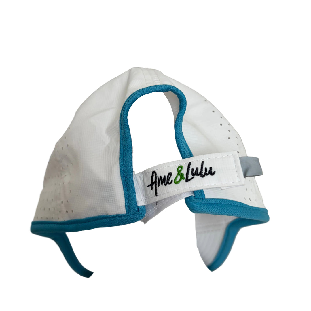 Ame & Lulu Hot Shot Hat - White/Light Blue (FINAL SALE ITEM) - Skorzie