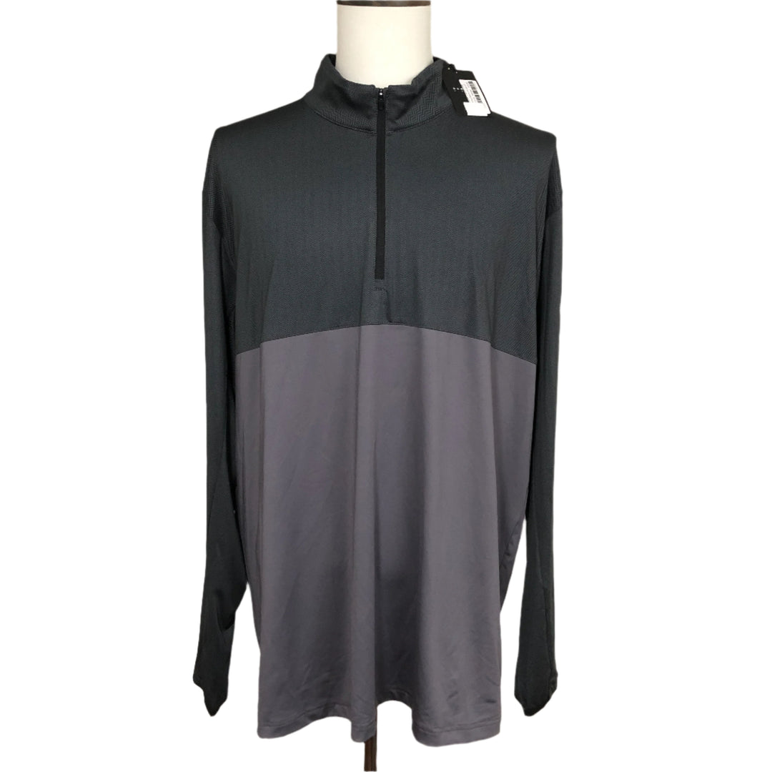 Dunning Golf 1/4 Zip (w/ logo) - Grey Chevron - XXX-Large - Skorzie