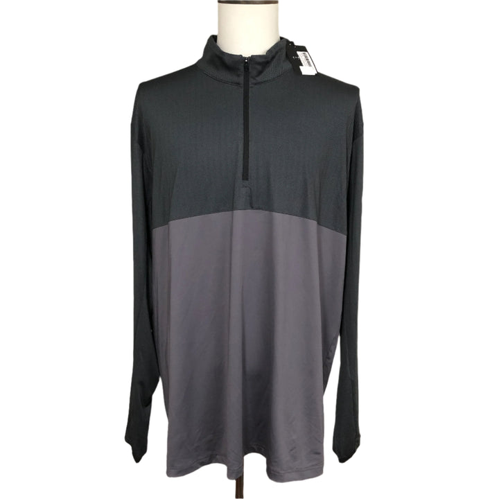 Dunning Golf 1/4 Zip (w/ logo) - Grey Chevron - XXX-Large - Skorzie