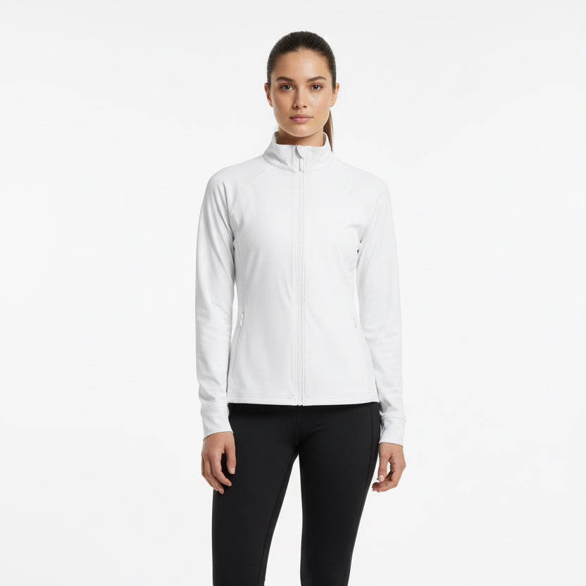 Straight Down Women's Full-Zip Jacket White Size S
