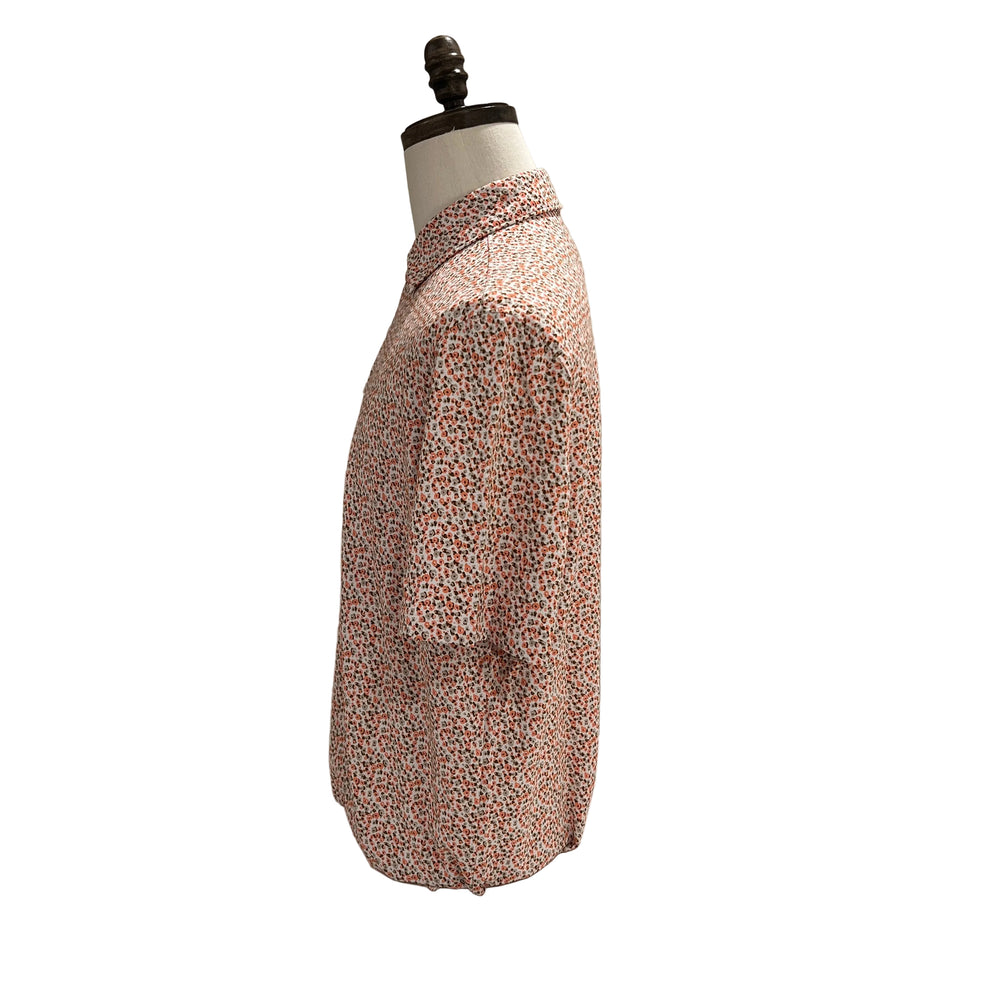 IBKUL Floral Polo - Pink/Brown - Large - Skorzie
