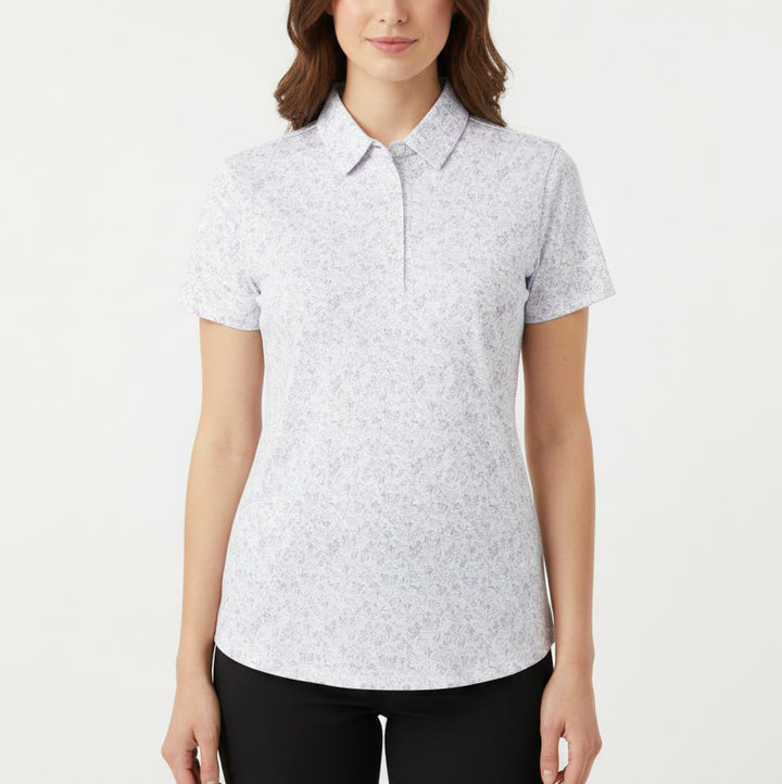 Straight Down Women's Golf Polo Kokomo (w/ logo) White