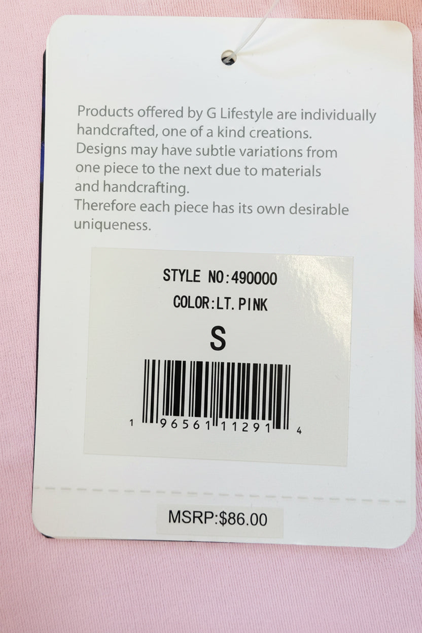 G-Lifestyle Color Block Sleeveless Performance Top - Pink/White
