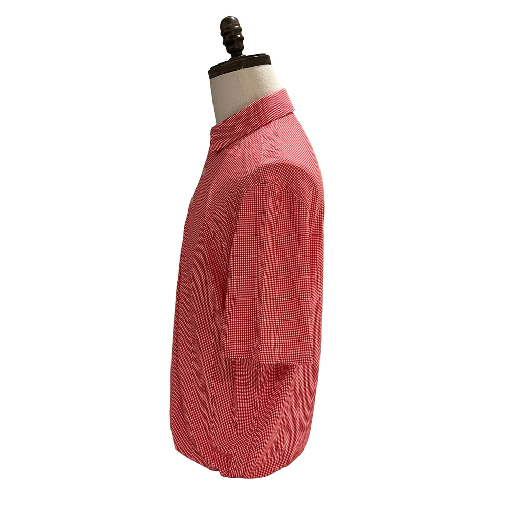 IBKUL Checkered Polo - Red - Large - Skorzie
