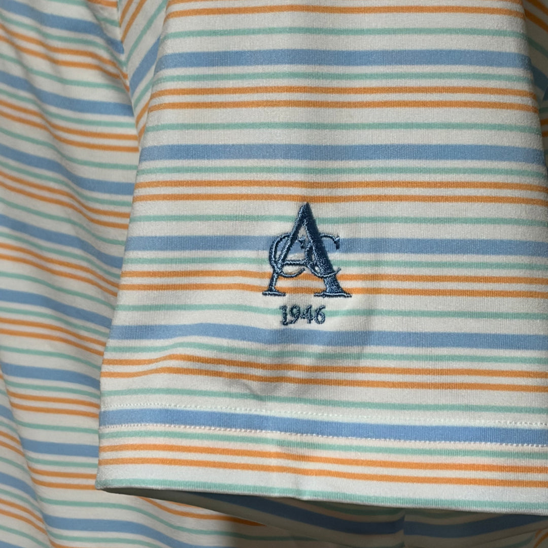 Straight Down Zuma Stripe Polo (w/logo) - Carolina - Small - Skorzie