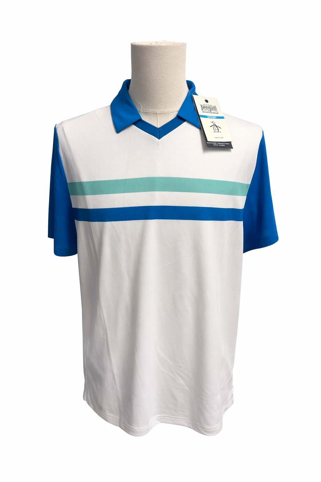 Penguin Heritage Performance Blocked Polo - Medium - Skorzie
