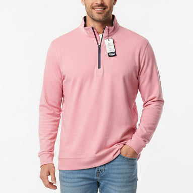 Straight Down Men's Golf Quarter Zip Oceanside 2.0 Punch Size L