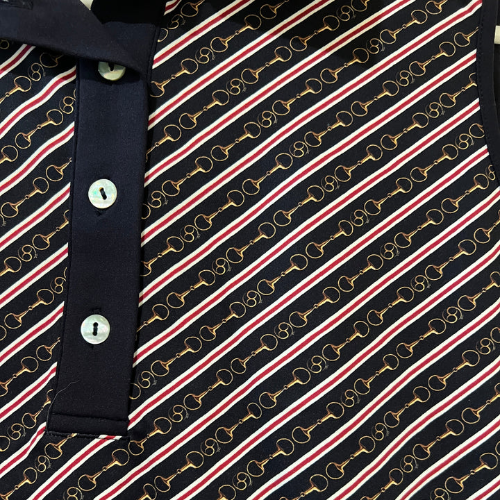 Par 69 Women's Polo Bingo Dark Navy Par Print Size XS