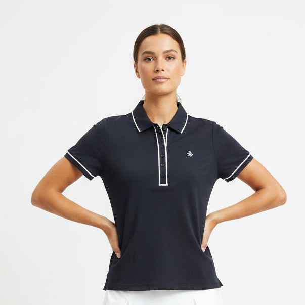 Original Penguin Women's Golf Polo Veronica Performance Black Size M