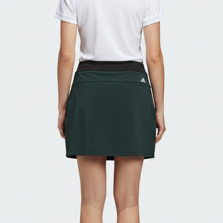 Adidas Women's Skort Beyond The Course Side-Snap Twistweave (16") Black