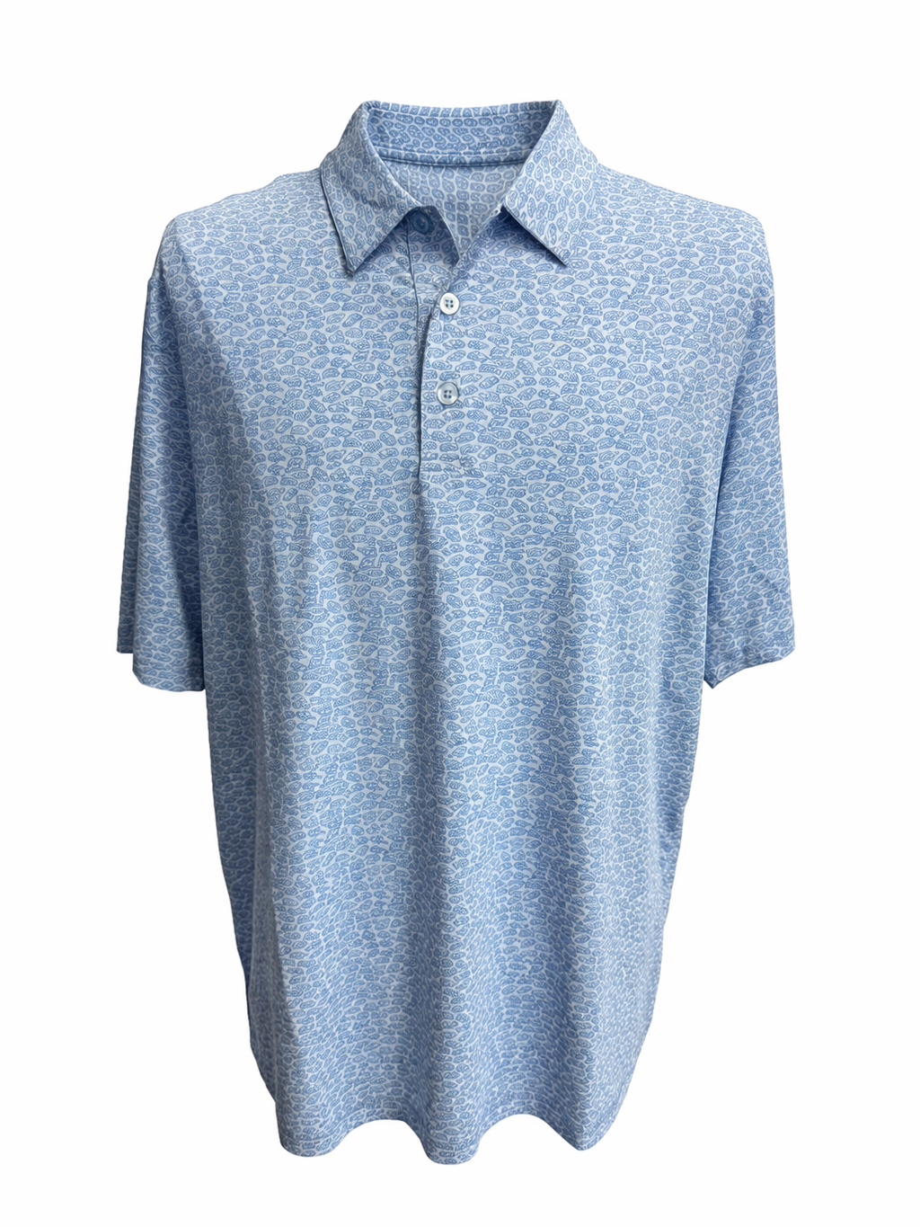 SanSoleil TEK-ICE S/S PRINT POLO - WOODIES - Skorzie