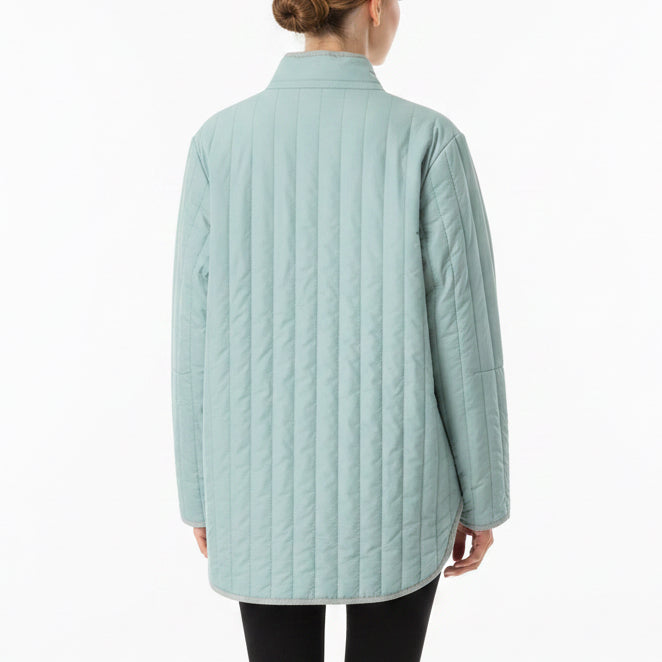 Peter Millar Women's Golf Jacket Pippin Quilted Travel Sage Size S