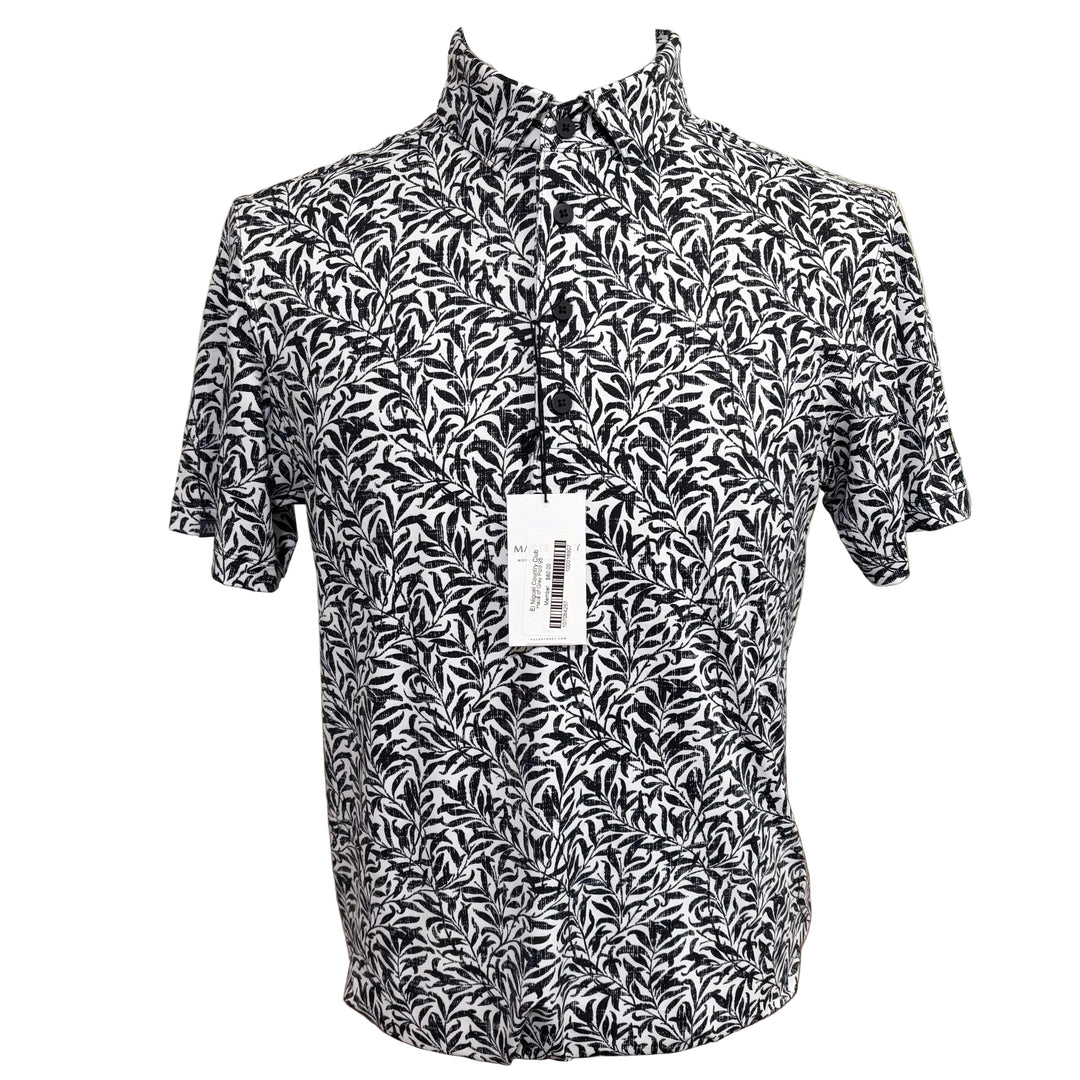 Haus of Grey Riv Fade Polo (w/logo) - Black/White - Small - Skorzie