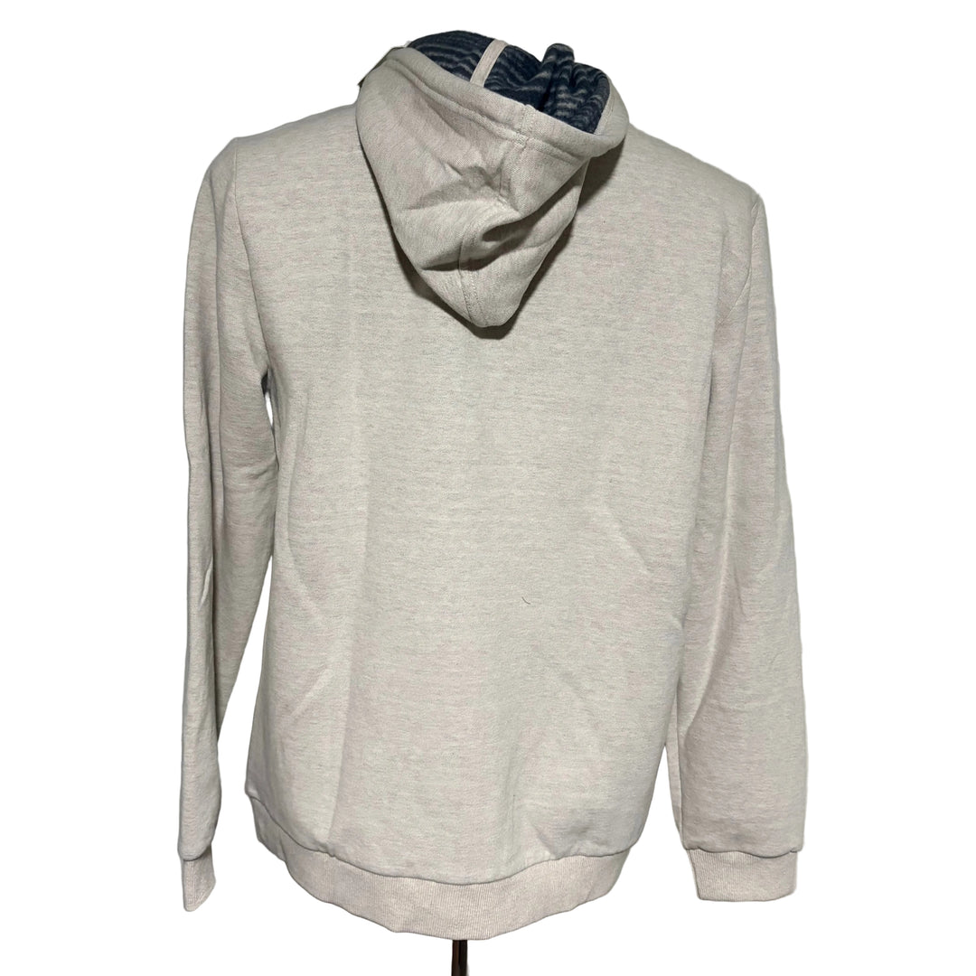 Marine Layer Cloud 9 Fleece Full Zip Hoodie - Oatmeal - Medium - Skorzie
