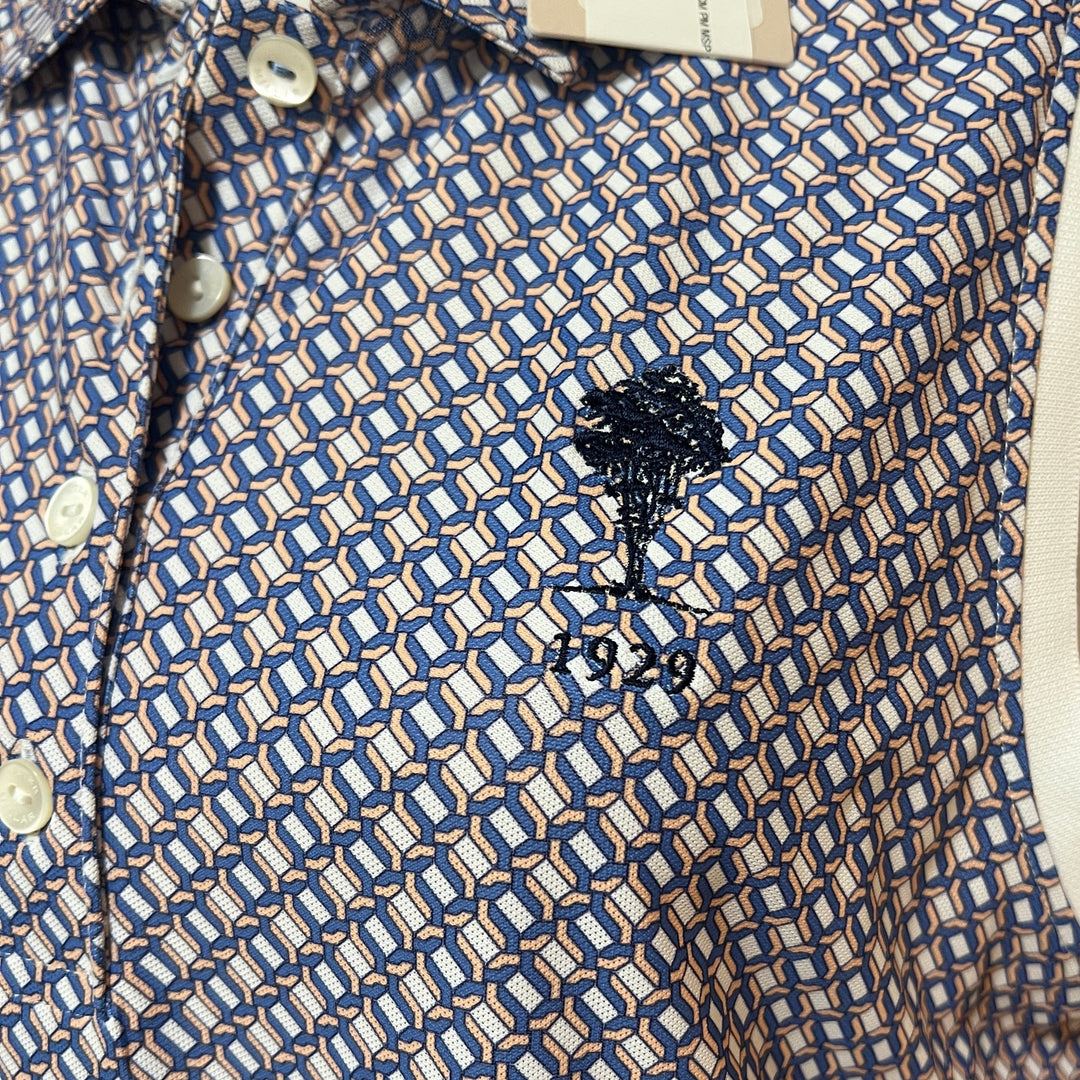 Peter Millar Mesh SL Polo (w/ logo) - Sorbet - Large - Skorzie