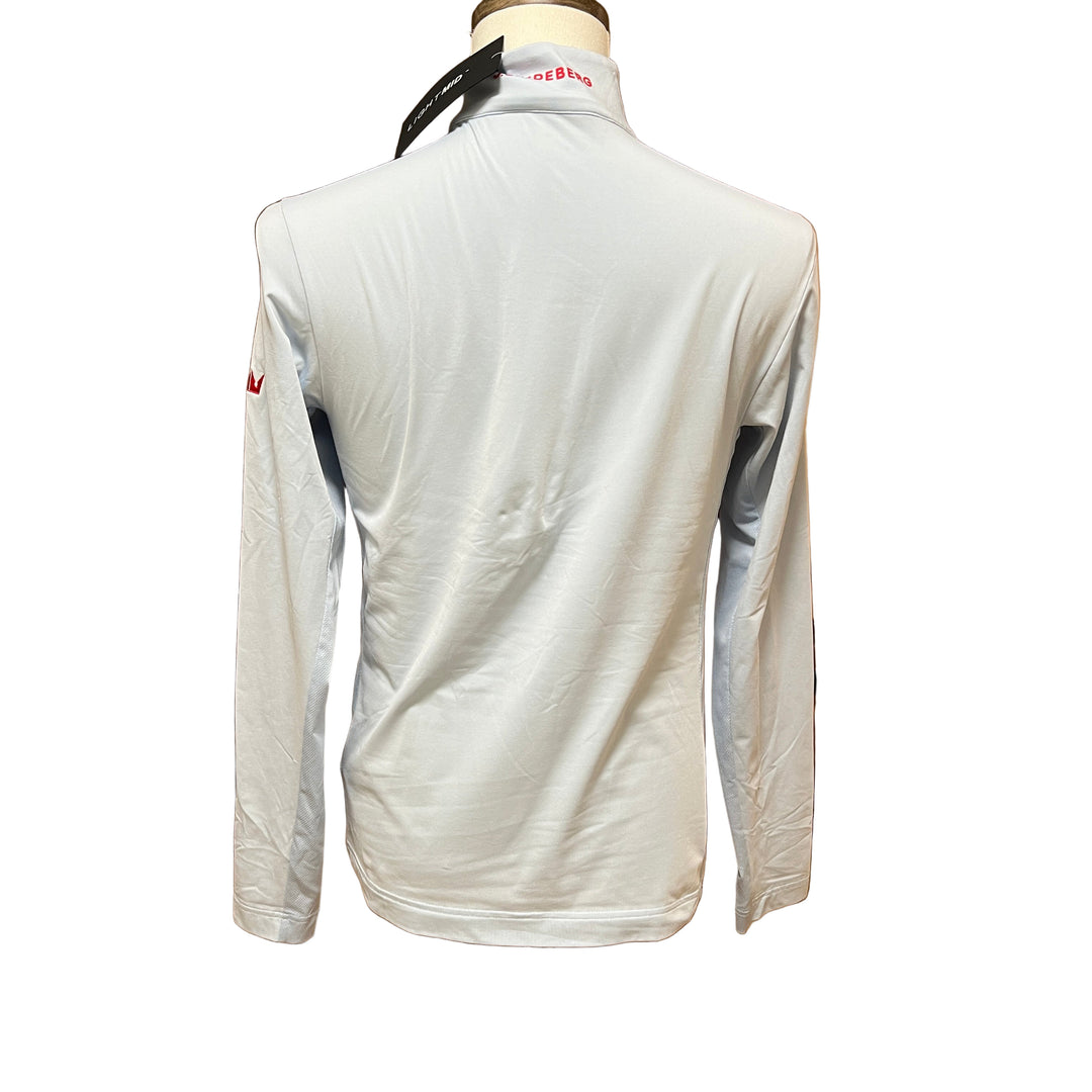 J.Lindeberg Luke Half Zip Midlayer (w/logo) - Skyway - Small - Skorzie