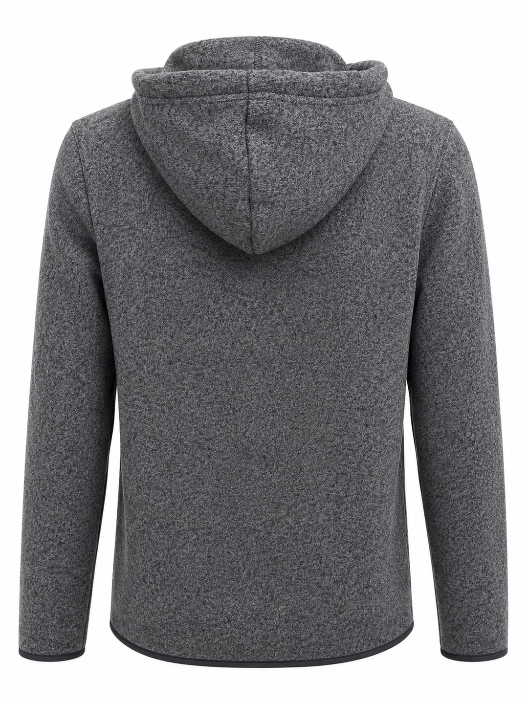 Bobby Jones Full Zip Performance Fleece Hoodie Jacket - Black Heather - Medium