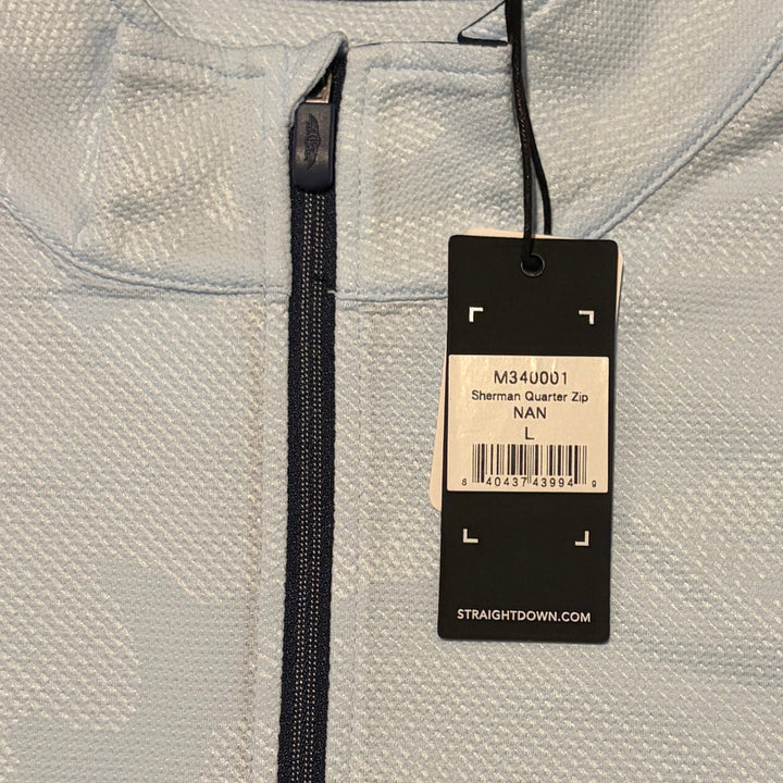 Straight Down Men's Golf Quarter Zip Sherman Nantucket Size L