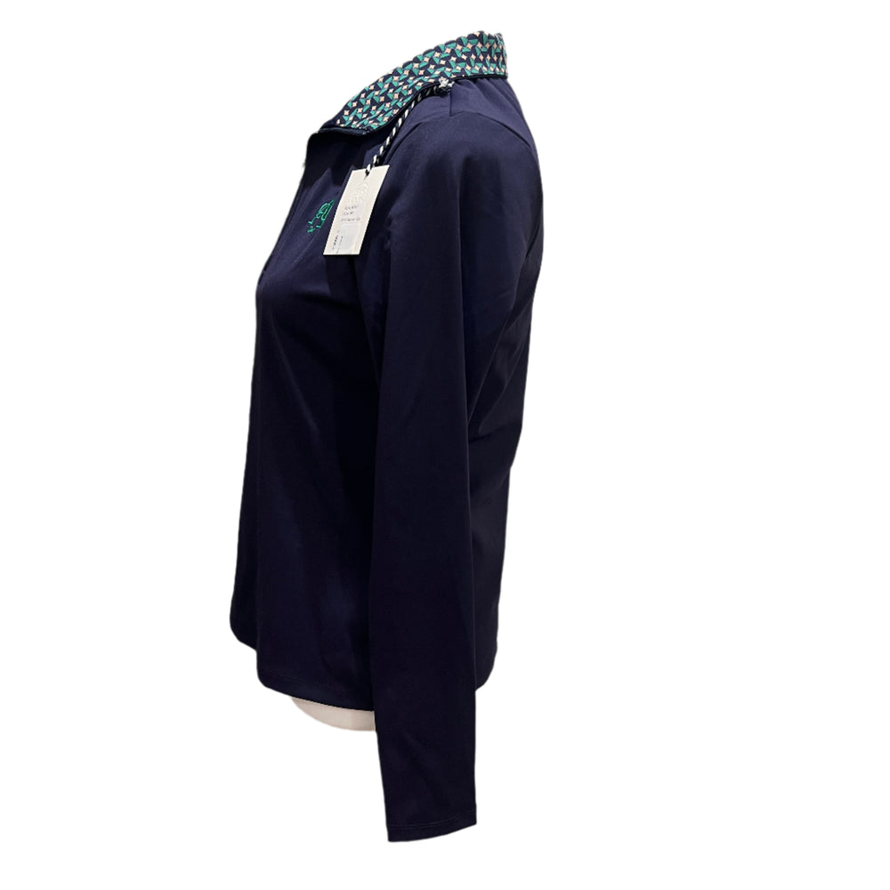 RNWK Quarter Zip (w/ logo) - Navy - X-Small - Skorzie