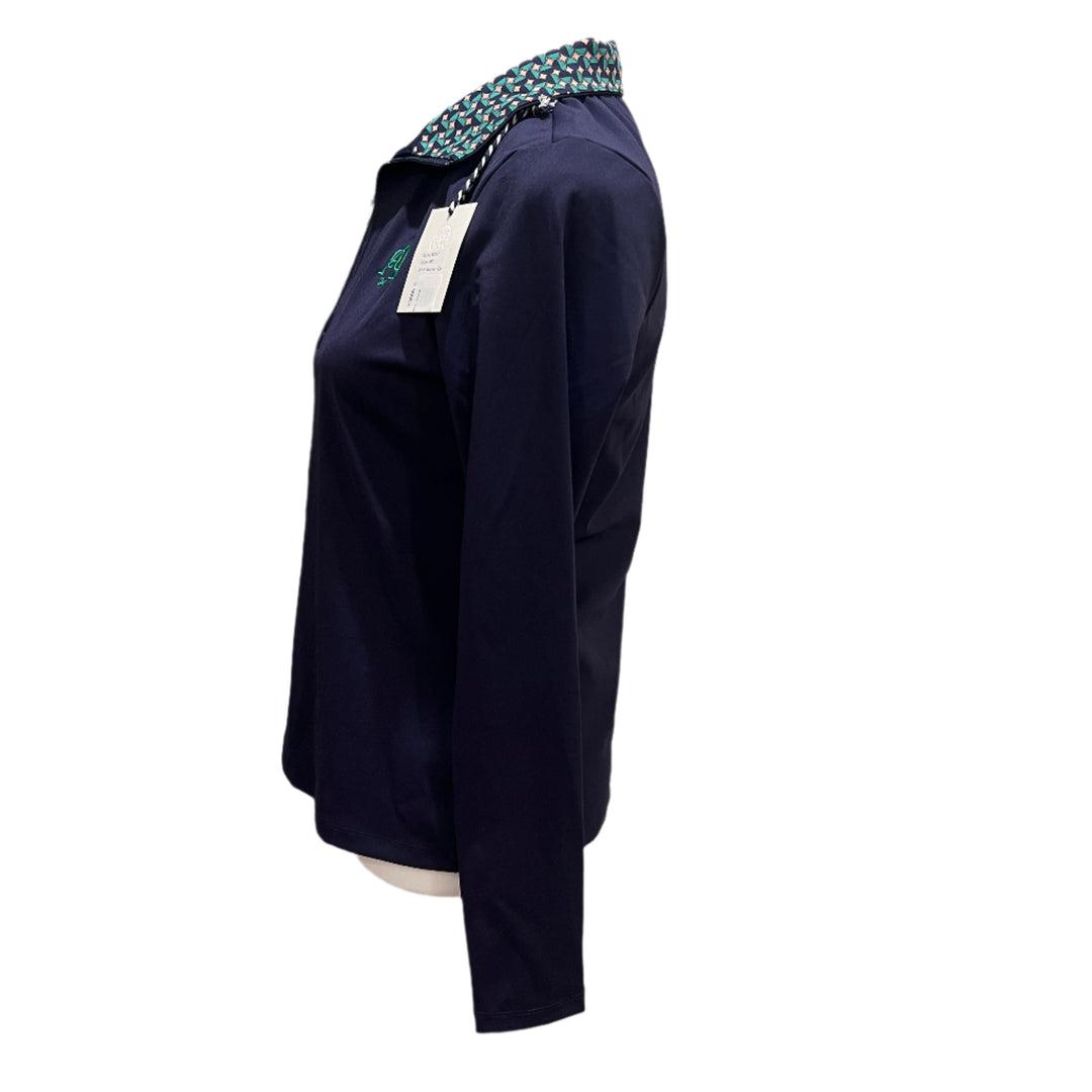 RNWK Quarter Zip (w/ logo) - Navy - X-Small - Skorzie