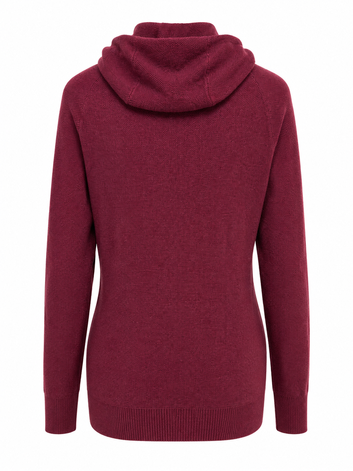 KJUS Women's Kessy Hooded Sweater - Deep Ruby