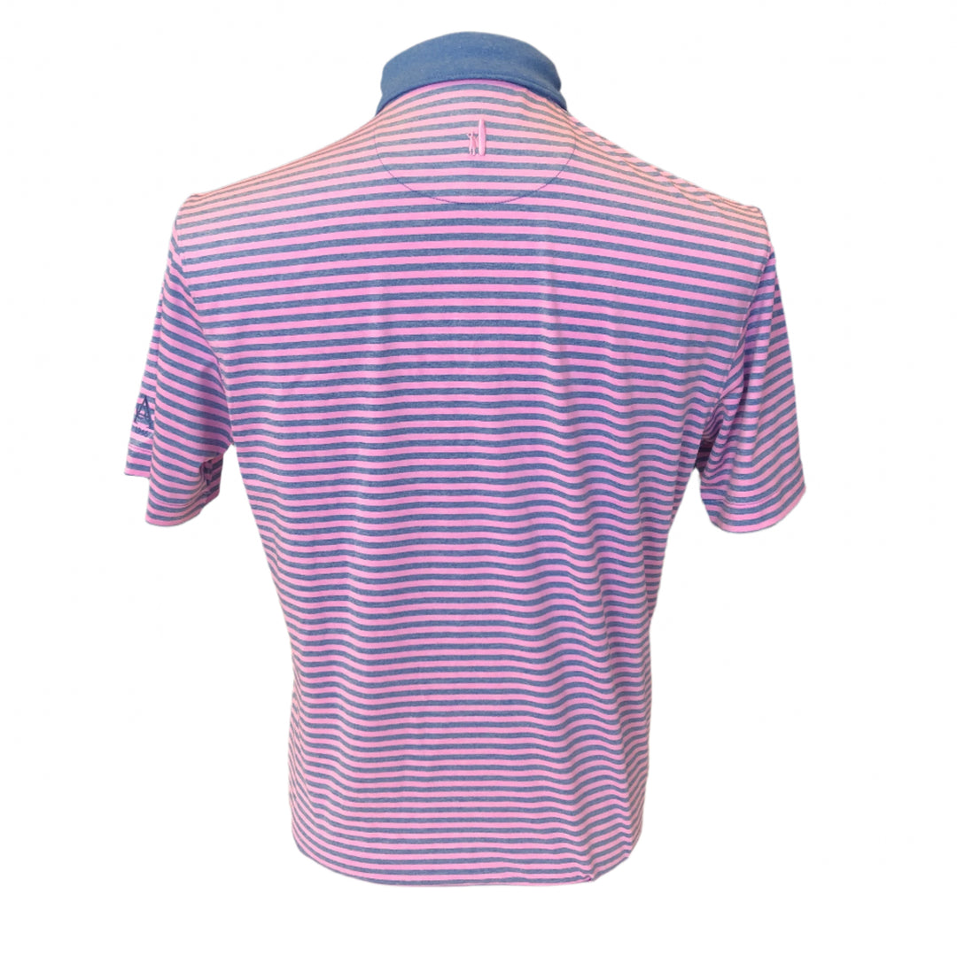 Johnnie-O Performance Jersey Polo (w/ logo) - Gibbons Stripe  - Small - Skorzie