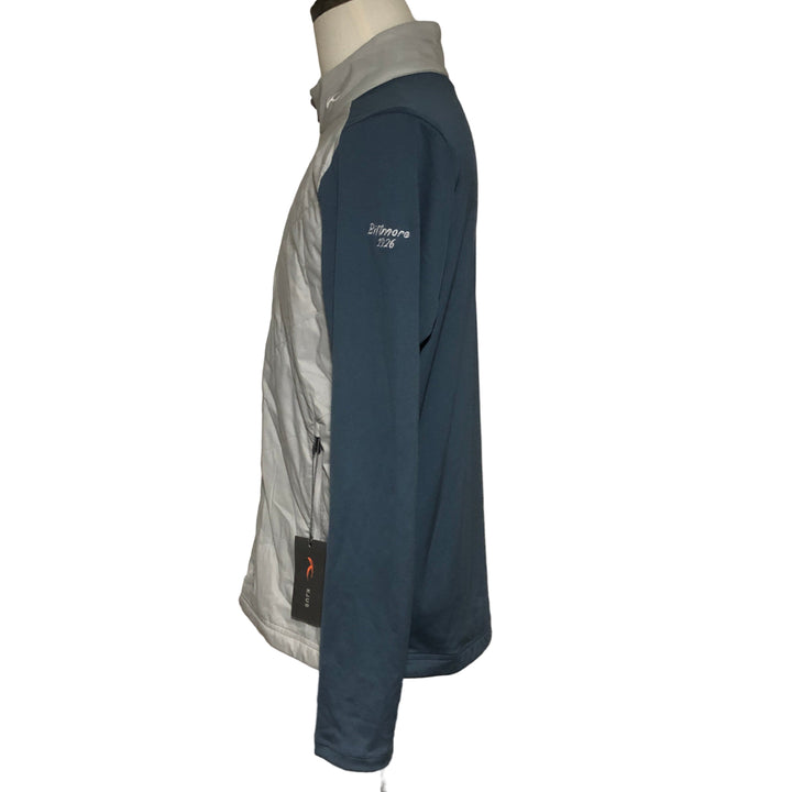 KJUS Retention Jacket (w/ logo) - Grey/Blue - Medium - Skorzie