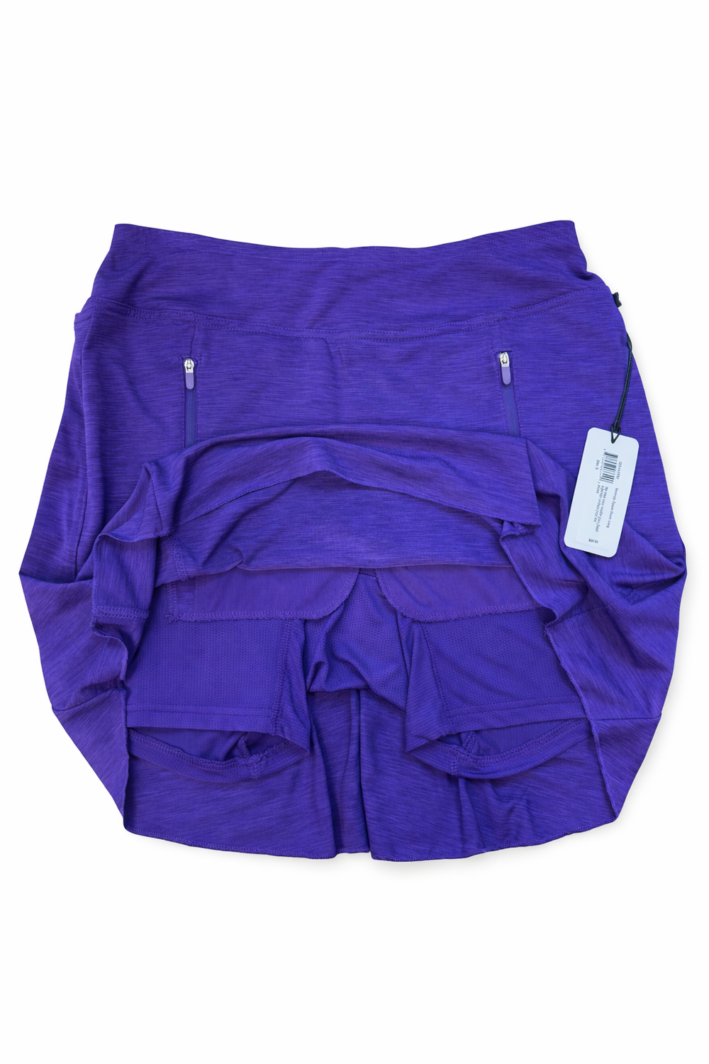 Jofit Melange Zipper Skort (17") - Purple - Small - Skorzie