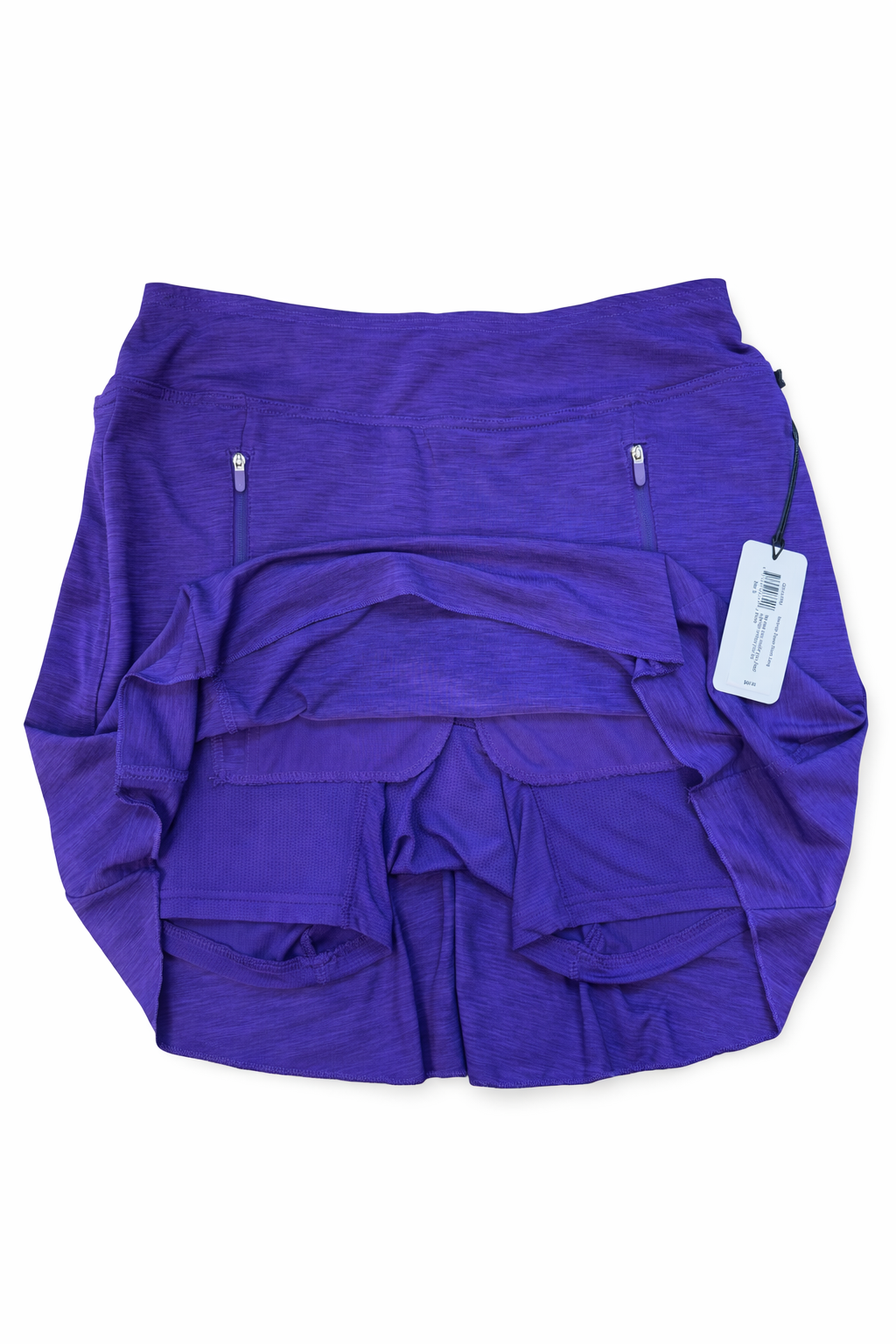 Jofit Melange Zipper Skort (17") - Purple - Small - Skorzie