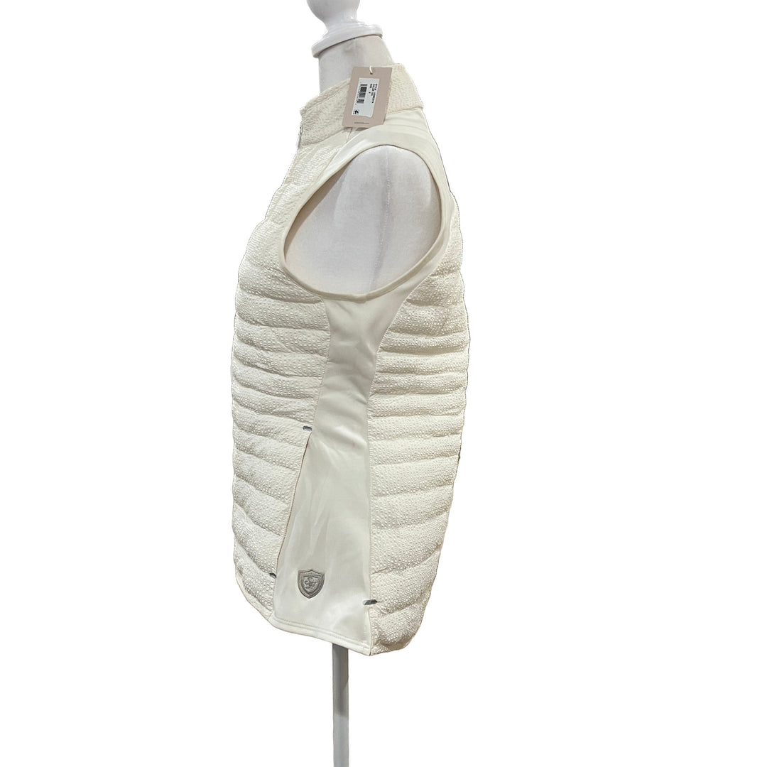 Peter Millar Fuse Seersucker Hybrid Golf Vest - Ivory - Small