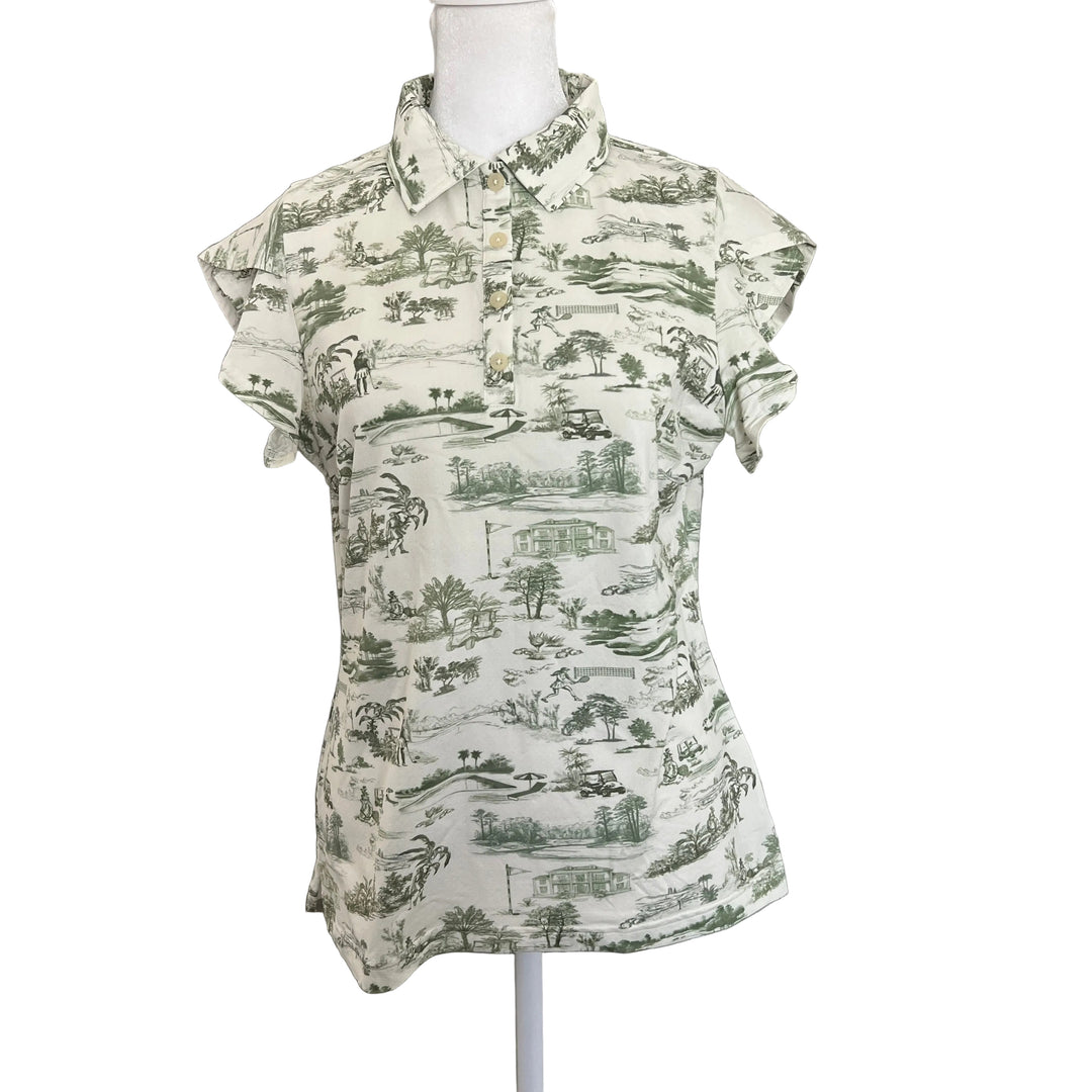 GGBlue Harper Ice Short Sleeve - Country Club Toile - Small - Skorzie