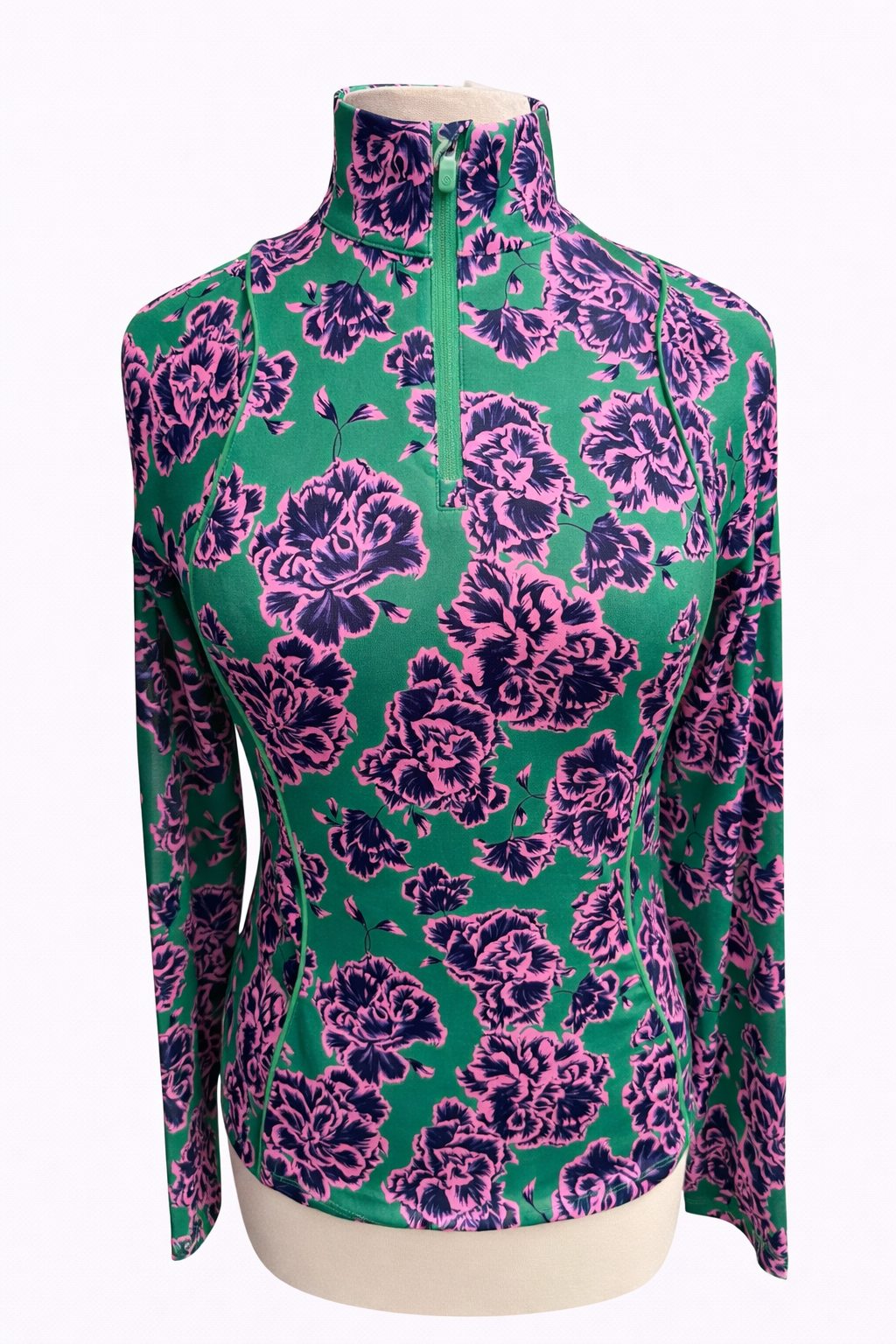 G/FORE Women's Stamped Floral Tech Jersey Pullover - Small - Skorzie