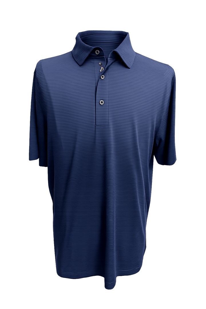 Bobby Jones Performance Tonal Striped Polo - Summer Navy - Large