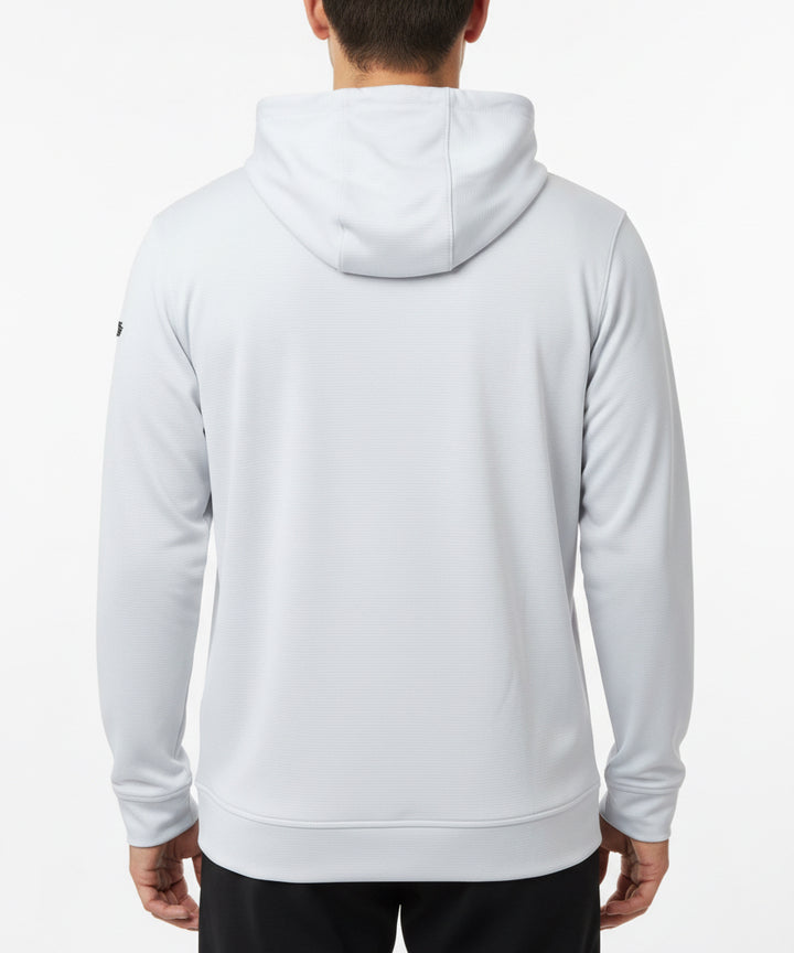 Straight Down Men's Golf Hoodie Condor Full Zip Silver Size L