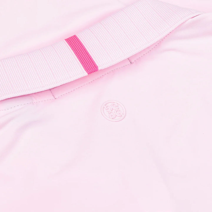 G/FORE Womens Silky Tech Sleeveless Button Polo - Blush