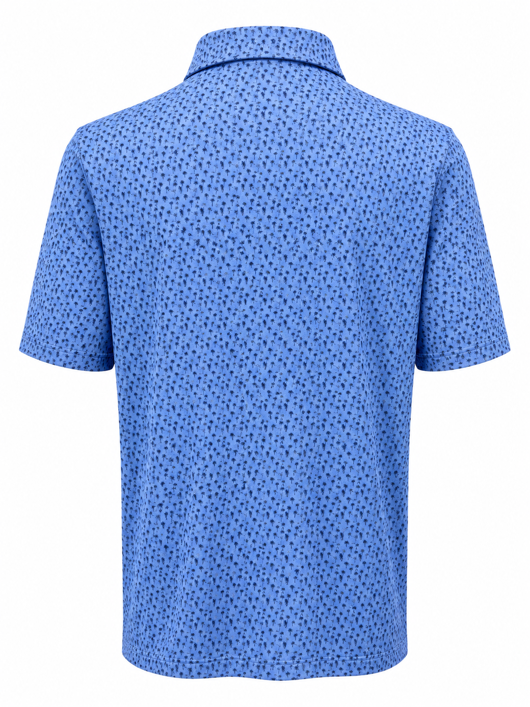 Bobby Jones Performance Palm Tree Print Jersey Polo - Classic Blue - Large