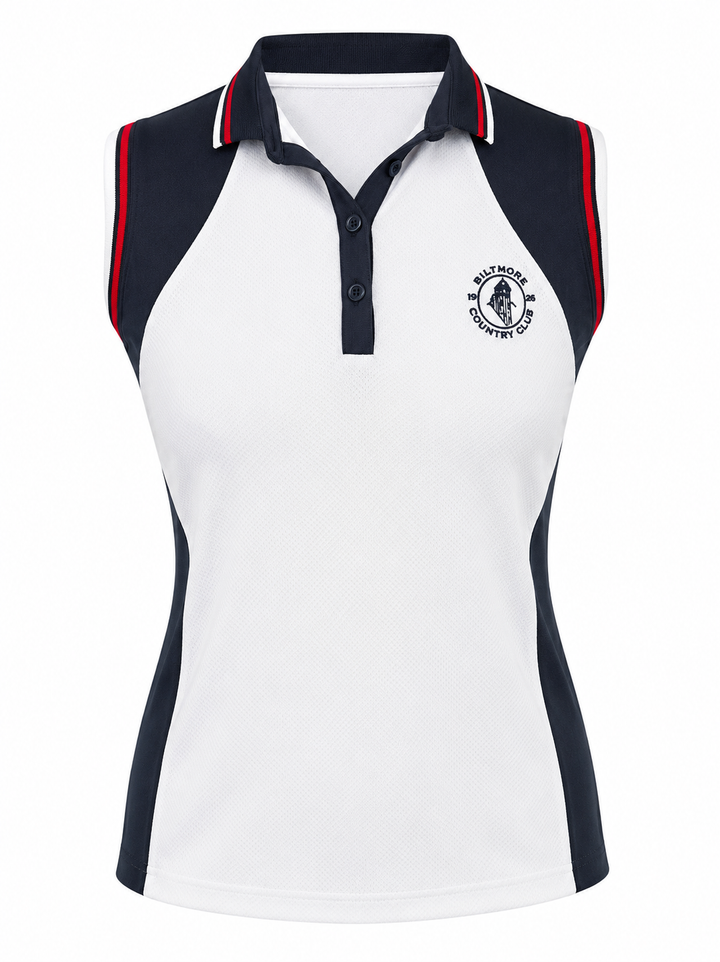 EP NY Sleeveless Color Block Polo (w/ logo) - XS