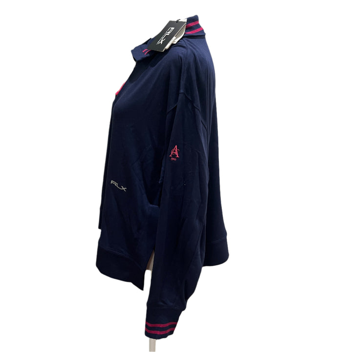 RLX French Terry Quarter Zip (w/ logo) - Navy - Skorzie