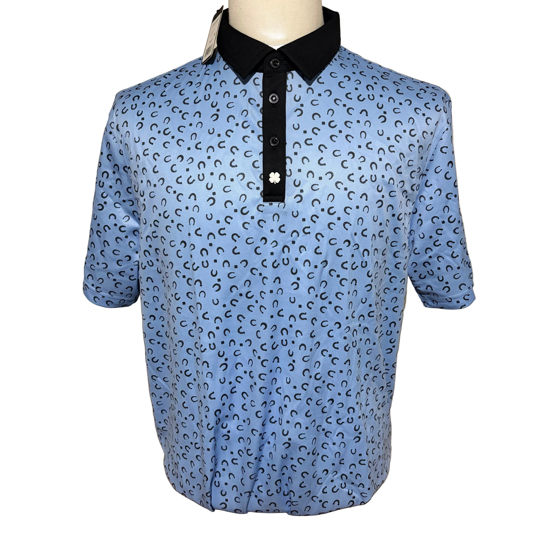 Black Clover Good Luck Polo - Peri Blue - Large - Skorzie
