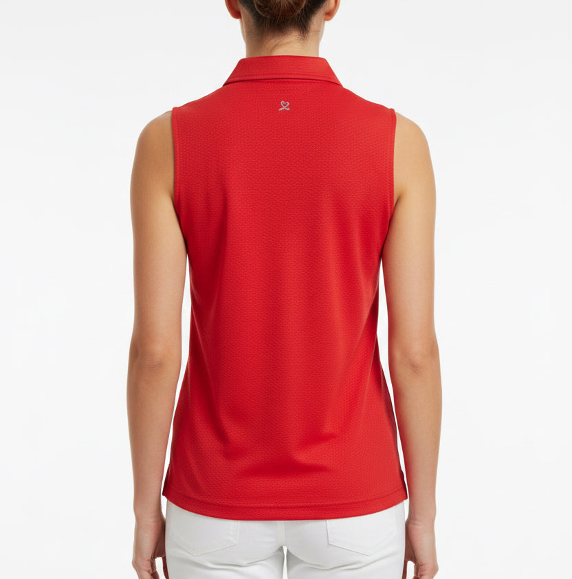 Daily Sports Women's Golf Polo Peoria S/L Bright Red Size XS