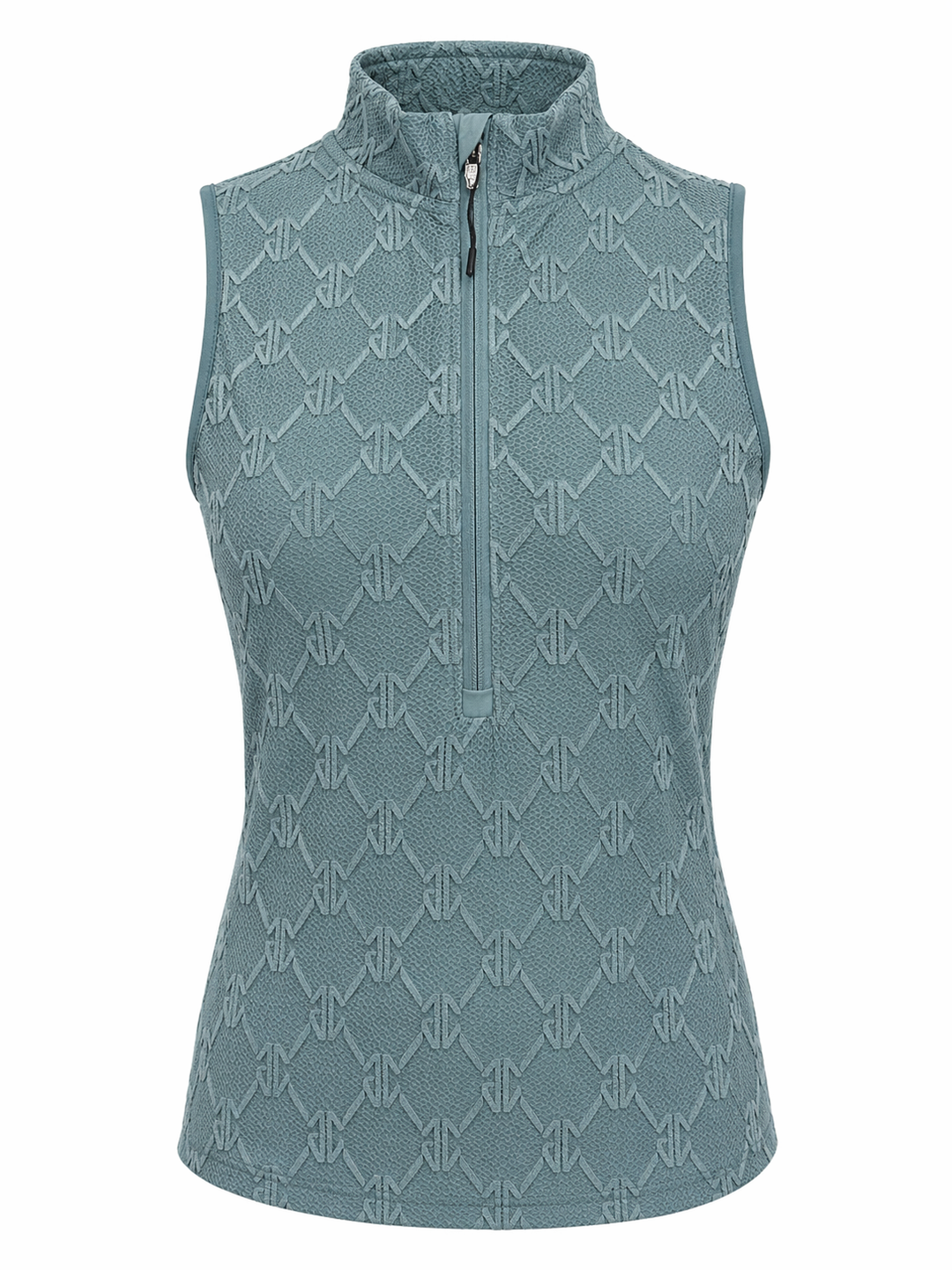 Greyson Wolf Links Lace Sleeveless Halley Quarter Zip - Agave Green - Skorzie