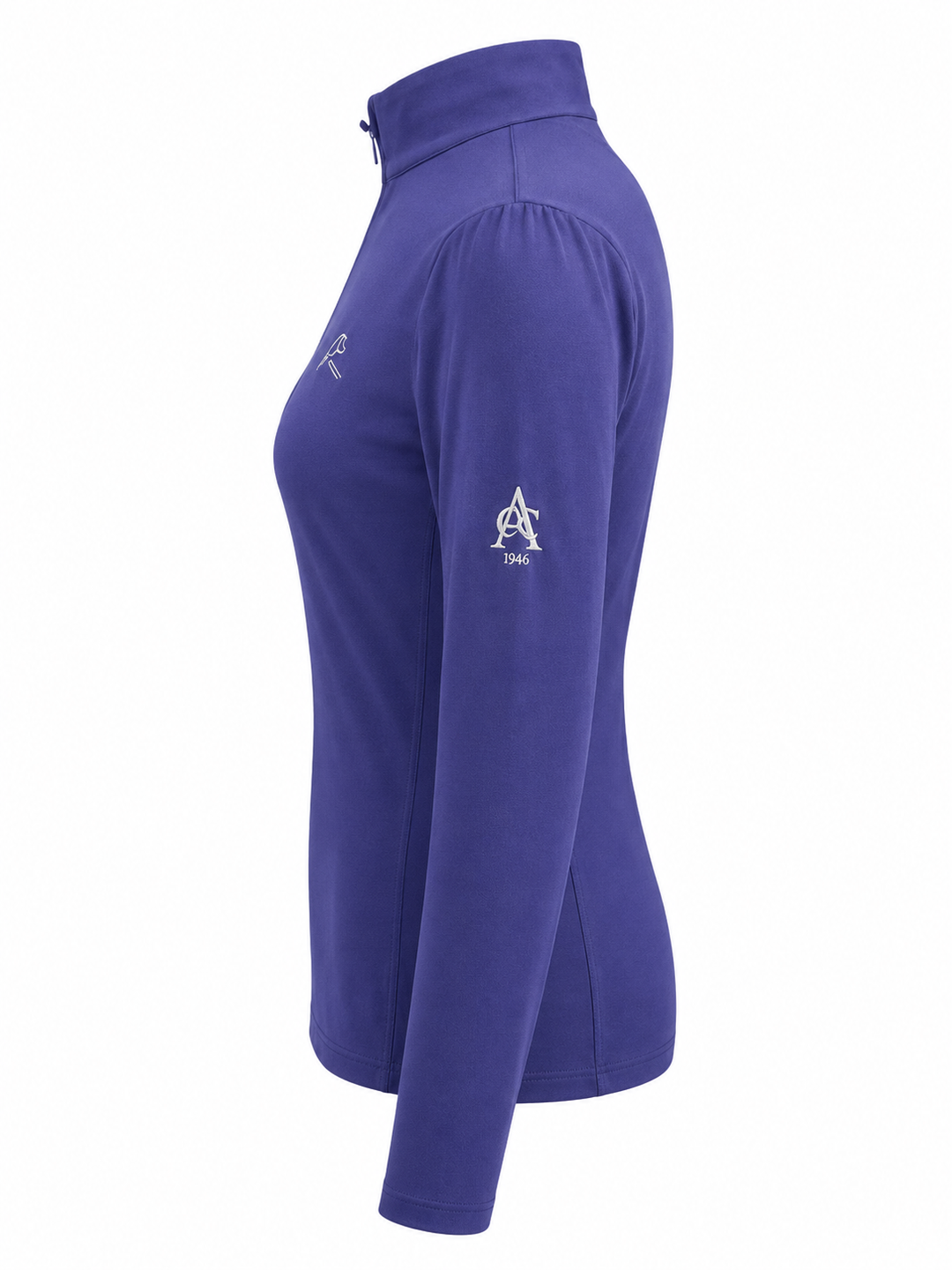 Rhoback Women's Quarter Zip (w/ Logo) - Heather Flag Blue - Large - Skorzie