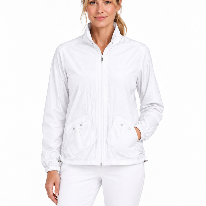 Jamie Sadock Women's Golf Sunsense Jacket Sugar Size M