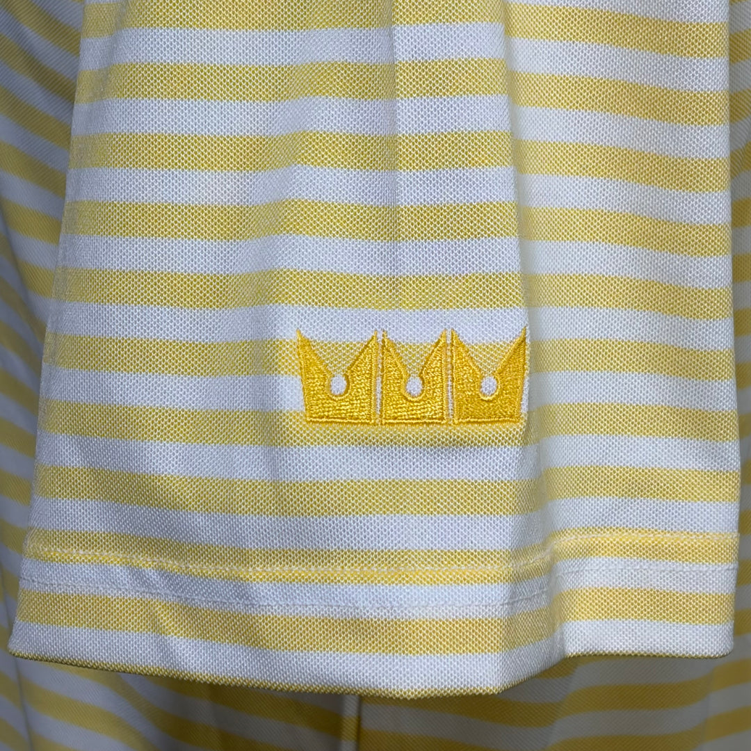 Turtleson Sampson Performance Polo (w/logo) - Limoncello/White - Small - Skorzie