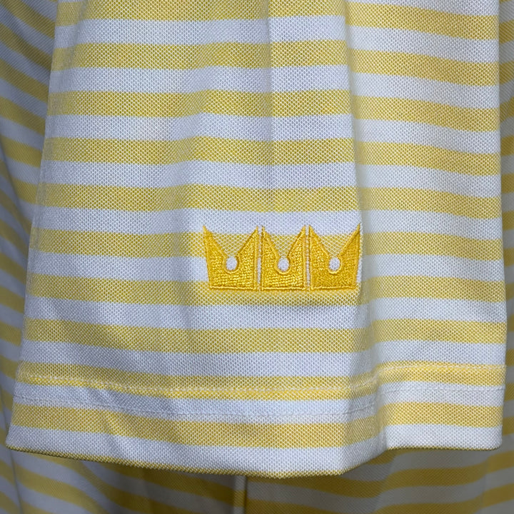 Turtleson Sampson Performance Polo (w/logo) - Limoncello/White - Small - Skorzie
