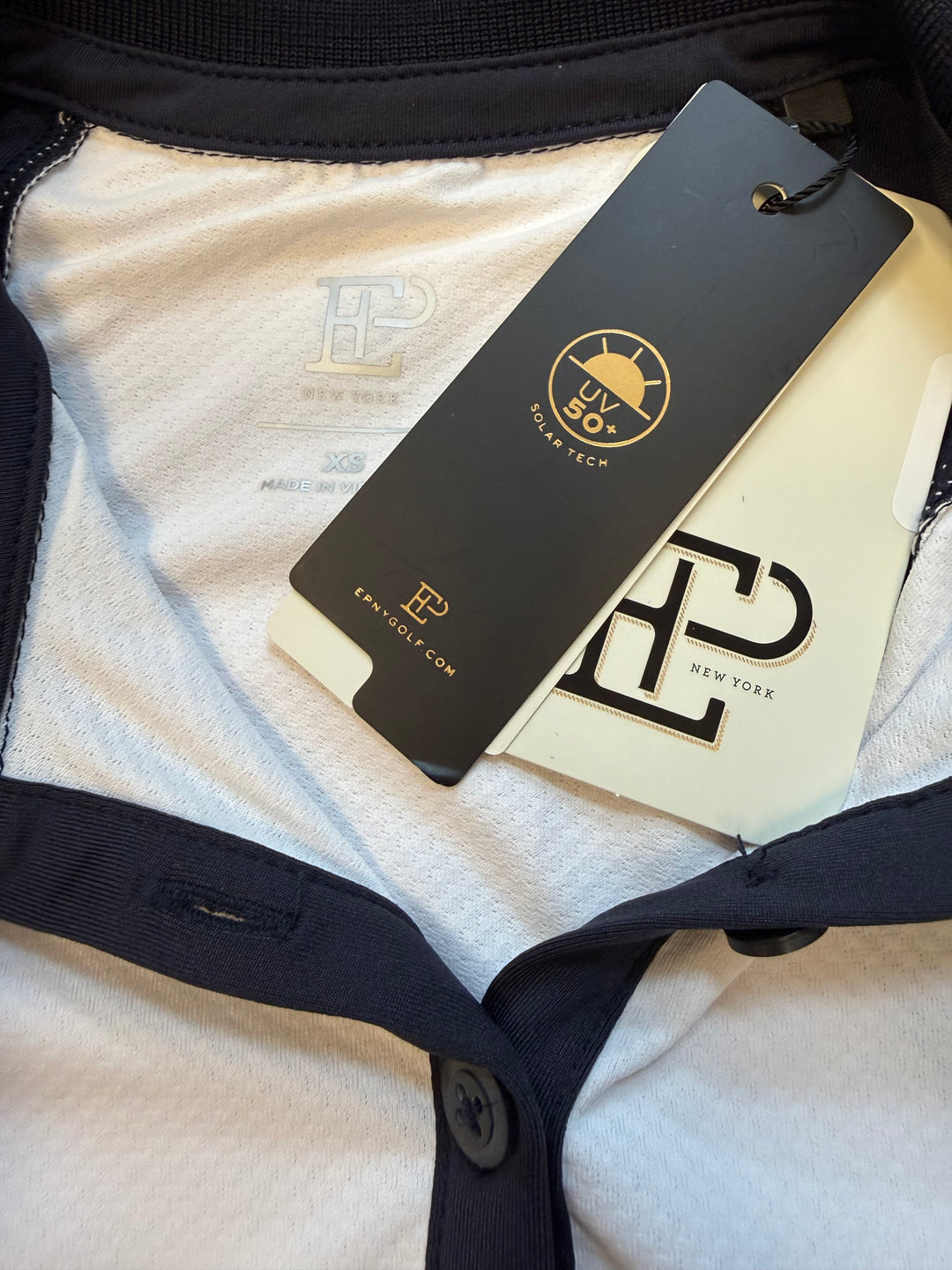 EP NY Sleeveless Color Block Polo (w/ logo) - XS